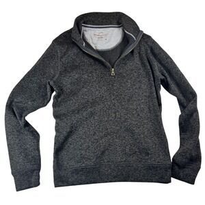 Weatherproof Vintage Mens Gray 1/4 Zip Pullover Sweater Fleece Size M Winter Ski